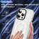 iPhone 15 Colorful Ink-splash Magsafe PC Hybrid TPU Phone Case - White