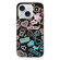 iPhone 15 Colorful Pattern TPU + PC Phone Case - Graffiti Angel