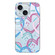 iPhone 15 Colorful Pattern TPU + PC Phone Case - Heart