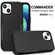 iPhone 15 Commuter Shockproof TPU + PC Phone Case - Black