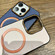 iPhone 15 Contrast Color Imitation Wood Texture MagSafe Phone Case - Light Cyan