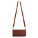 iPhone 15 Crossbody 3D Embossed Flip Leather Phone Case - Brown