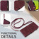iPhone 15 Crossbody Multi-card Slot Wallet Zipper Leather Phone Case - Wine Red