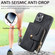 iPhone 15 Crossbody Multi-function Zipper Wallet Phone Case - Black