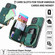 iPhone 15 Crossbody Multi-function Zipper Wallet Phone Case - Green