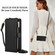 iPhone 15 Crossbody Ring Multifunctional Wallet Leather Phone Case - Black