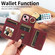 iPhone 15 Crossbodys Card Bag Ring Holder Leather Phone Case - Red