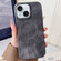 iPhone 15 Denim MagSafe Magnetic PC + PU Phone Case - Dark Grey