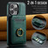iPhone 15 DG.MING K1 MagSafe Detachable Wallet RFID Back Cover Phone Case - Green