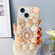 iPhone 15 Diamond Inlaid Rose PC Phone Case - Yellow