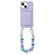 iPhone 15 Dopamine Card Slot Phone Case with Lanyard - Purple