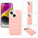 iPhone 15 Down Jacket Airbag Shockproof Phone Case - Pink