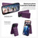 iPhone 15 Down Jacket Card Bag Holder MagSafe Phone Case - Purple