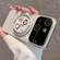 iPhone 15 Electroplated Large Window Bracket PC Phone Case - Transparent
