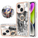 iPhone 15 Electroplating Dual-side IMD Phone Case with Ring Holder - Totem Elephant
