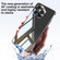 iPhone 15 Electroplating Ice Crystal Airbag Full Coverage Shockproof Phone Case - Gray