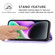 iPhone 15 Embossed Line Leather Phone Case with Lanyard - Purple