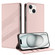 iPhone 15 Embossed Multi-functional Wallet Retro Leather Phone Case - Pink