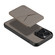 iPhone 15 ESEBLE E3 Plain Texture Card Slots MagSafe RFID Leather Case - Grey