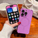 iPhone 15 Four Corner Shockproof Skin Feel MagSafe Magnetic Phone Case - Purple