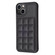 iPhone 15 Grid Card Slot Holder Phone Case - Black