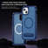 iPhone 15 Guard MagSafe Holder Matte PC Hybrid TPU Phone Case - Royal Blue