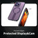 iPhone 15 Honeycomb Cooling MagSafe Holder Phone Case - Purple