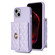 iPhone 15 Horizontal Wallet Rhombic Leather Phone Case - Purple
