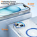 iPhone 15 Ice Feel HD Transparent MagSafe PC Full Coverage Phone Case - Blue
