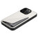iPhone 15 Imitation Crocodile Leather Back Phone Case with Holder - White