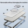 iPhone 15 Irregular Alloy Frame Fosted Translucent MagSafe Phone Case - Blue