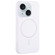 iPhone 15 Large Hole Camera MagSafe Liquid Silicone Full Coverage Phone Case - White