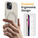 iPhone 15 Liquid Silicone MagSafe Magnetic Phone Case with Ring Holder - White