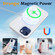iPhone 15 Liquid Silicone MagSafe Magnetic Phone Case with Ring Holder - White