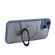 iPhone 15 MagSafe Magnetic Metal Holder Phone Case - Blue