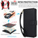 iPhone 15 Multi-Card Wallet RFID Leather Phone Case - Black
