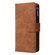 iPhone 15 Multifunctional Multi-Card Wallet Phone Leather Case - Brown