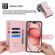 iPhone 15 POLA Love Multi-Card Slots Zipper Wallet Leather Phone Case - Pink