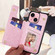 iPhone 15 Printed Double Buckle RFID Anti-theft Phone Case - Dried Flower World