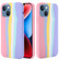 iPhone 15 Rainbow Liquid Silicone Phone Case - Pink