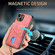 iPhone 15 Retro Card Wallet Fold Leather Phone Case with Strap - Pink