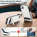iPhone 15 Retro Leather Invisible Stand MagSafe Phone Case - White