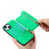 iPhone 15 Retro MagSafe Zipper Wallet Card Bag Back Phone Case - Green