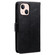 iPhone 15 Retro Splicing Horizontal Flip Leather Phone Case - Black