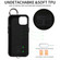 iPhone 15 Rhombic Texture Card Bag Phone Case with Short Lanyard - White
