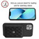 iPhone 15 Rhombic Texture Card Bag RFID Phone Case with Long Lanyard - Black