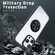 iPhone 15 Ring Holder PC Hybrid TPU Phone Case - Black