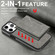 iPhone 15 Shield Multi-functional MagSafe Card Bag Phone Case - Grey