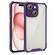 iPhone 15 Shockproof Acrylic Phone Case with Lens Glass Film - Purple