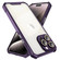 iPhone 15 Shockproof Acrylic Phone Case with Lens Glass Film - Purple